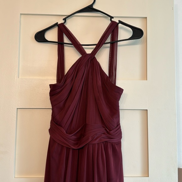 Davids bridal bridesmaid size 4. Shortened to fit 5’ tall in 3in heels (5’3”) - Picture 1 of 5